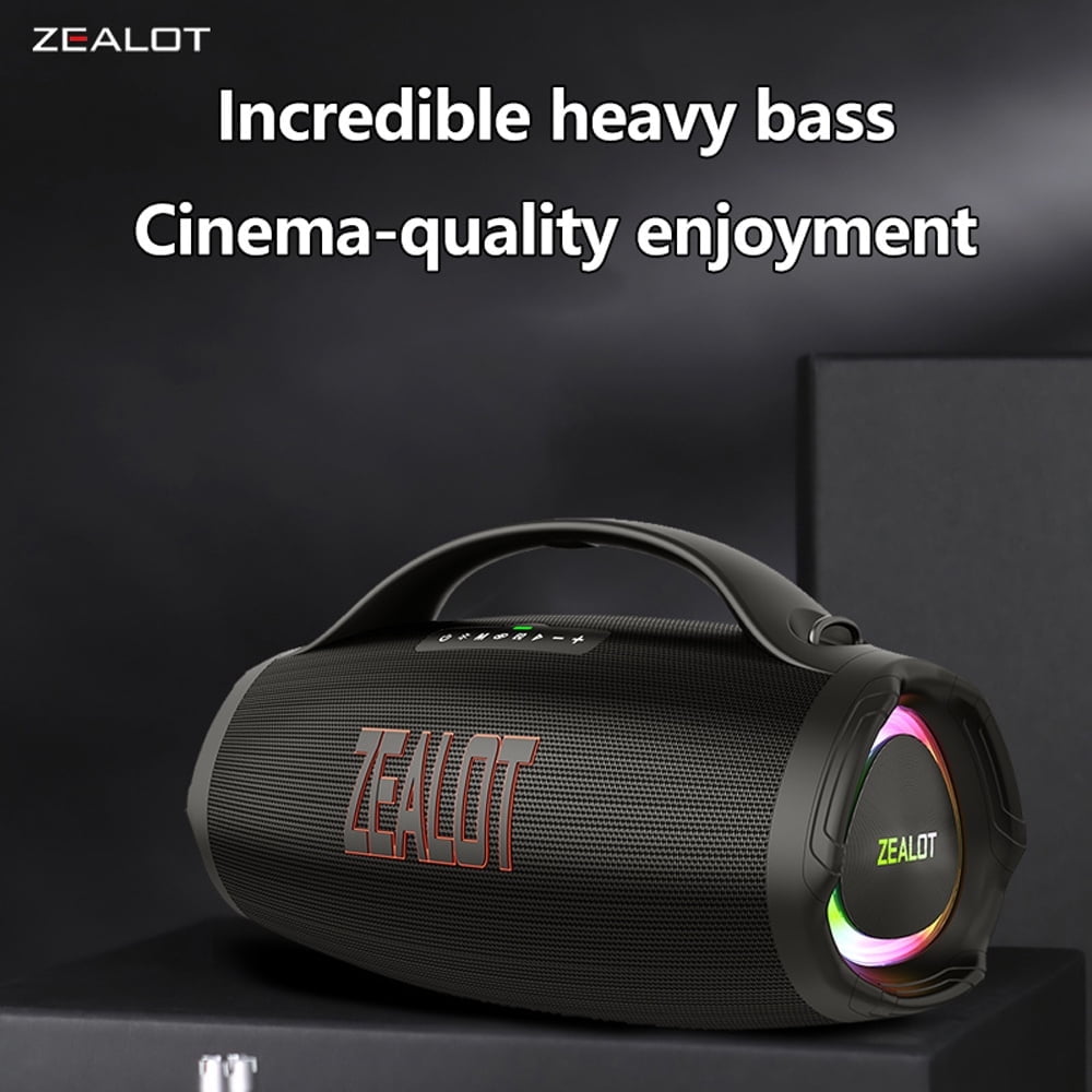 ZEALOT S98 160W Wireless speaker, Waterproof grade IPX5, Bual docking, DSP technology, Fast charging, Ultra-long battery life,for Pool, Beach, Outdoor, Halloween, Gifts