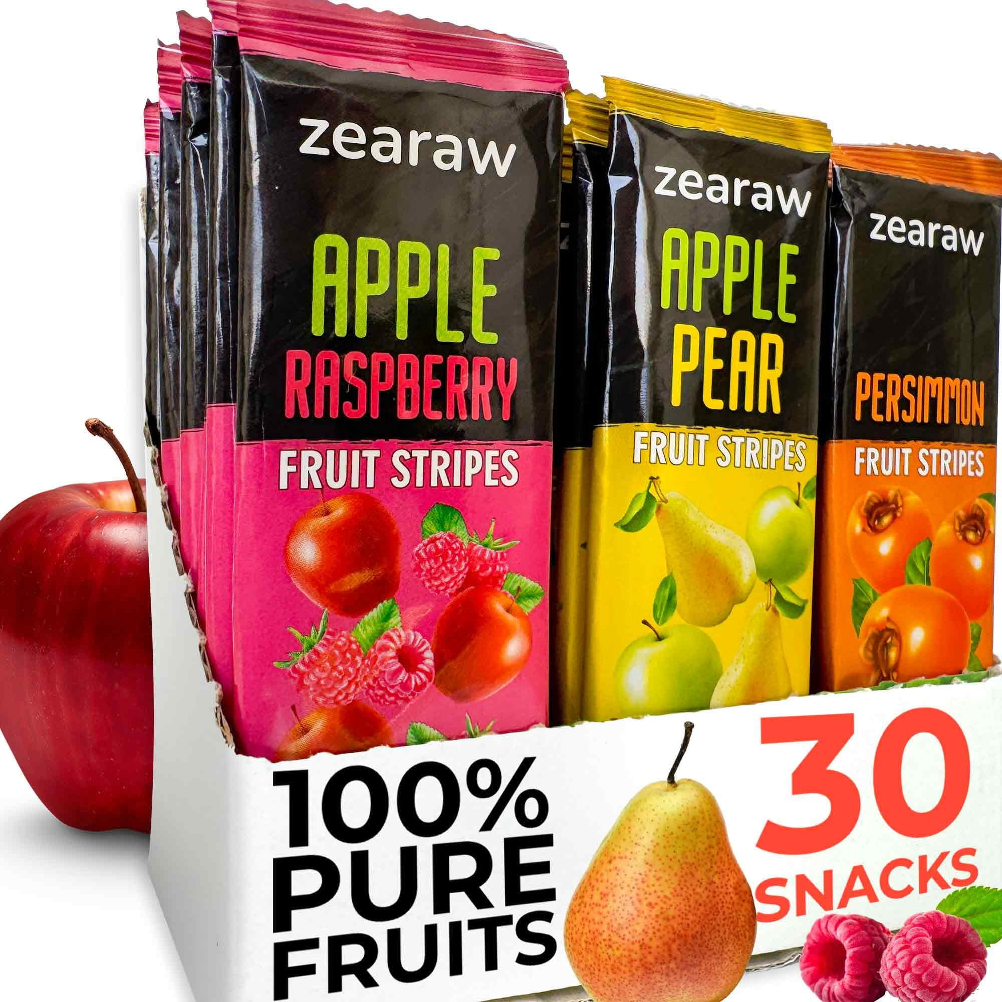 ZEARAW Healthy Fruit Snacks MZF22 for Adults and Kids - 30 Organic ...