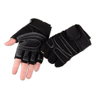 Contraband Black Label 5450 Heavy Duty Double Layer Gel Padded Leather  Weight Lifting Gloves