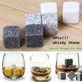 thumbnail image 1 of ZEAVAN Reusable 6Pcs Marble Cubes Whiskey Drinks Chilling Ice Stone Bar Cocktail Accessories, 1 of 6