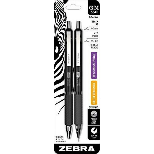 ZEBRA Pen G350 and M350 Retractable Gel Pen/Mechanical Pencil Set