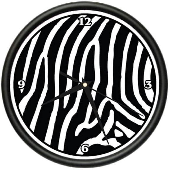 ZEBRA Wall Clock animal print home bedroom decor gift