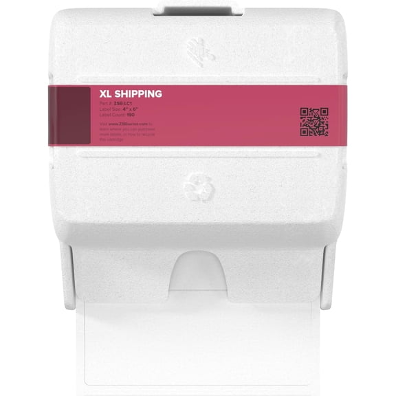 ZEBRA ZSB Series Labels - Potato Starch-Based Printer Label Paper - Recyclable Cartridge for Stickers - Versatile, Cloud-Based Adhesive - Shipping, 4" x 6"