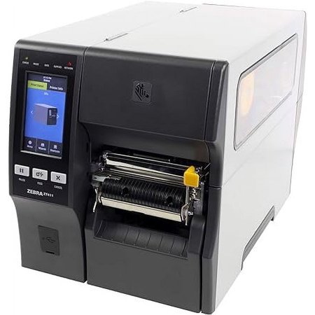 ZEBRA ZT411 Thermal Transfer Industrial Printer 203 dpi Print Width 4 in Features Serial, USB, Ethernet, and Bluetooth Connecting Options Peeler with Full Rewind ZT41142-T410000Z