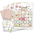 ZEDEV Tea Party Bingo Game, Party Games with 24 Players, Family