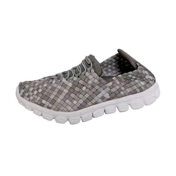 ZEE ALEXIS Women's Danielle Woven Sneakers, Color: Stone White, Size: 11