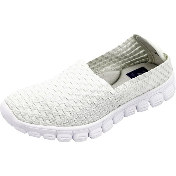 ZEE ALEXIS Women's Dora Sneakers, Color: White Metallic, Size: 6.5 (DOR00350375)