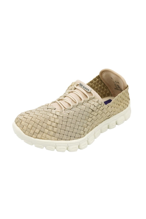 Women's Danielle Woven Sneakers, Color: Champagne, Size: 9.5