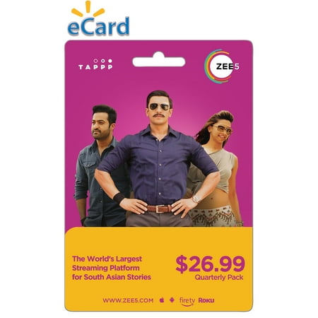 ZEE5 - $26.99 Quarterly Access Gift Card [Digital]