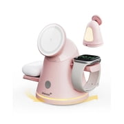 ZEEHOO 4-In-1 Wireless Charging Station Qi2 15W - Mag-Safe Charger with 360  Rotating Base & Adjustable Brightness Night Light, with 30W Adapter