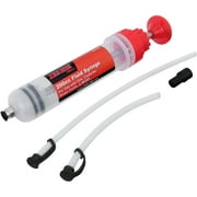200cc Fluid Extractor Pump with PVC Suction Tubes | Manual Oil Change Syringe and Fluid Transfer Pump for Automotive Liquid Extraction