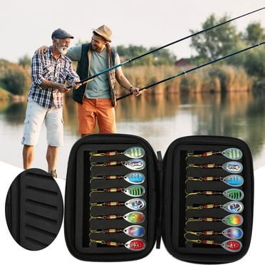 ZEELIY 16pcs Fishing Lures Spinners Baits Spoon Set with Tackle Bag Trout Bass Salmon Pike Fishing Tackle Fishing Tackle Bass Trout Hard Metal Kit16