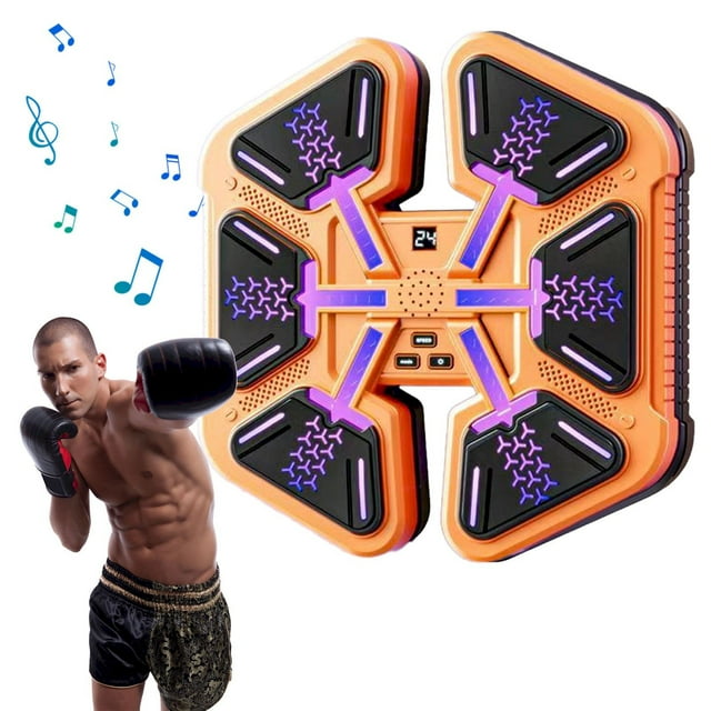 At Home Workout Equipment Sugift Music Boxing Machine With Gloves