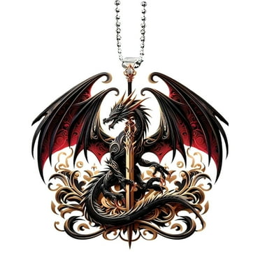 ZEELIY Clearance Magical Dragon Acrylic Flat Pendant/Charm