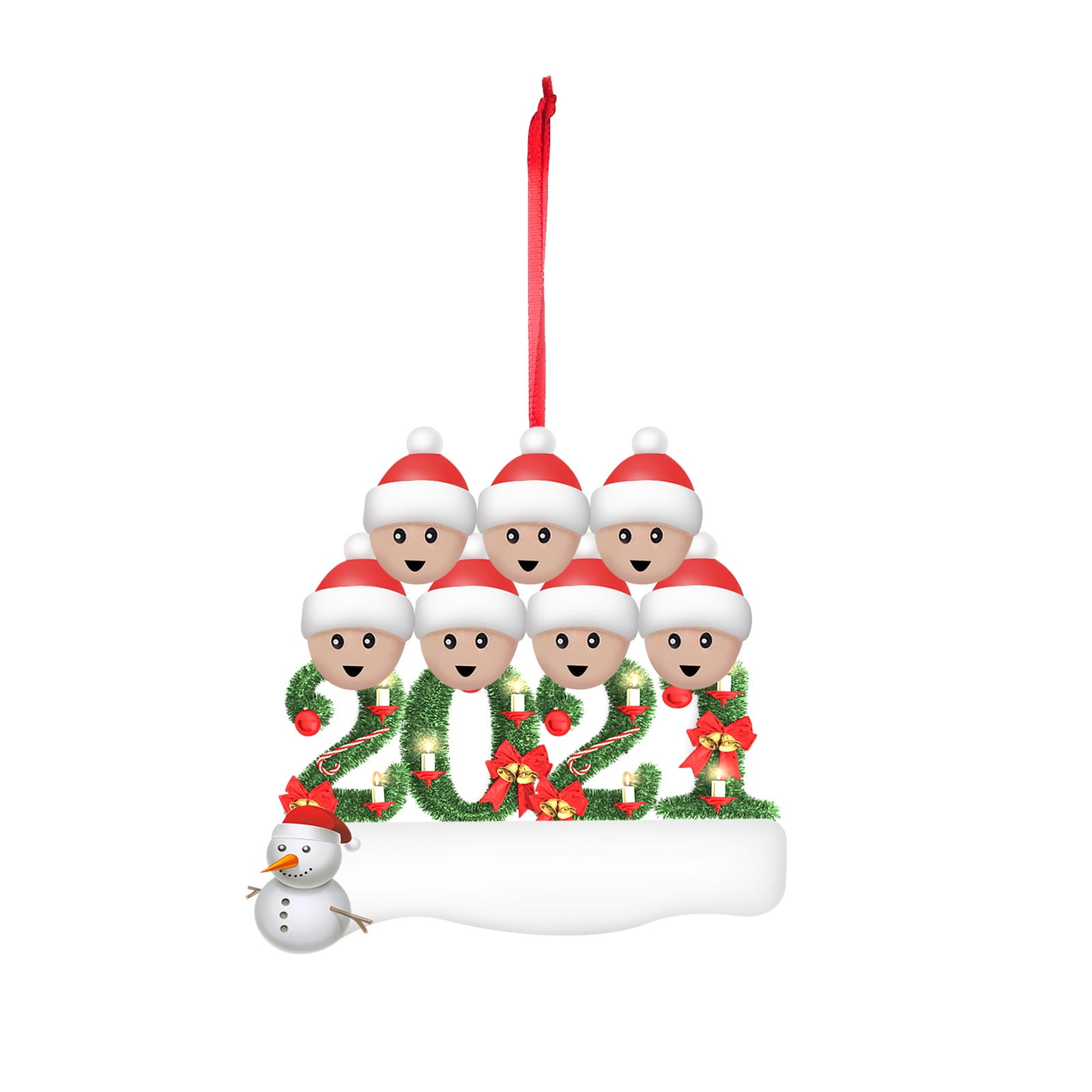 ZEELIY Clearance PVC Art Personalized Survived Family of ornament 2024