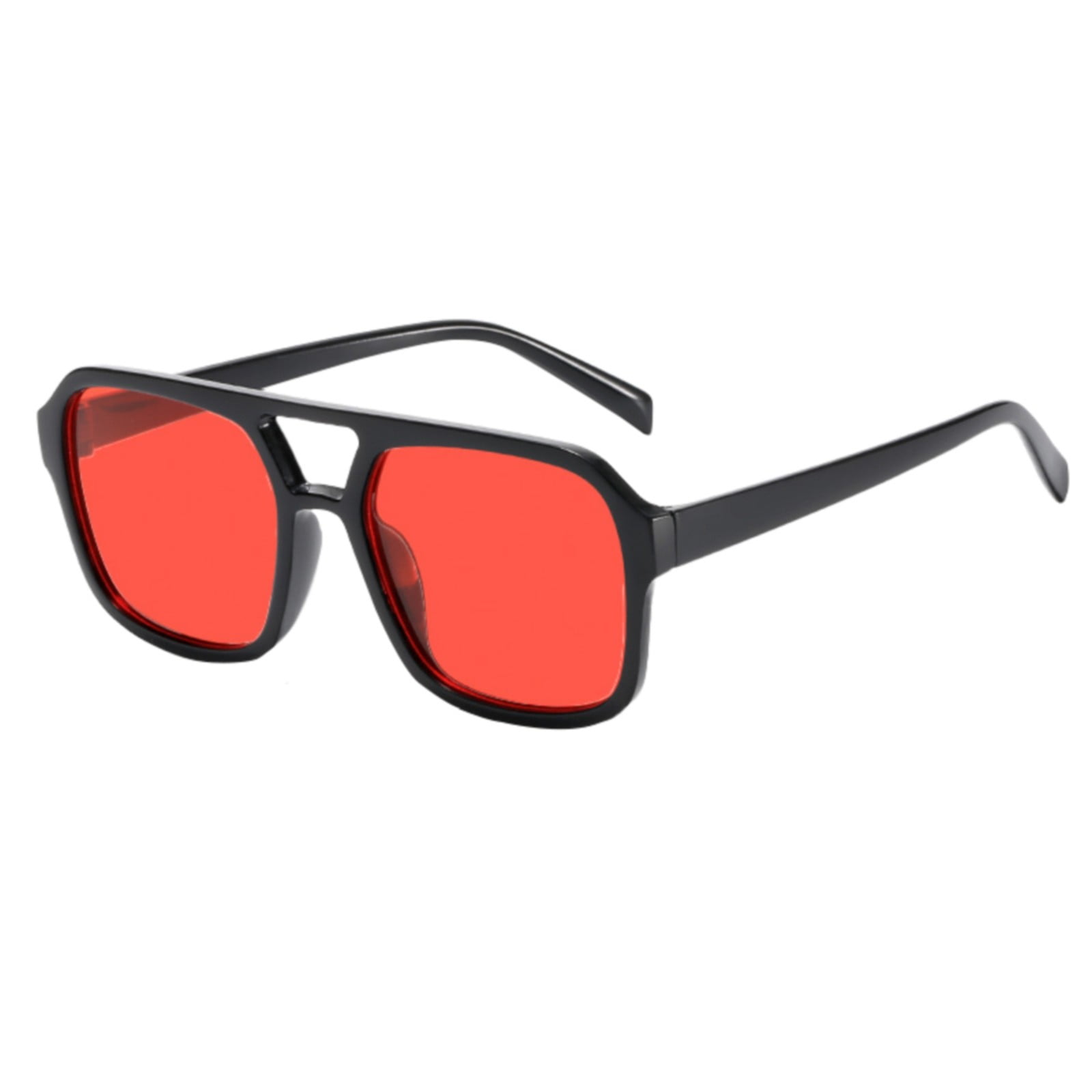 Retro Square Aviator Sunglasses Oversized Trendy Unisex 70s Tinted Shades EyeconicFinds Retro Aviator Sunglasses for Women Men Vintage  main image 3