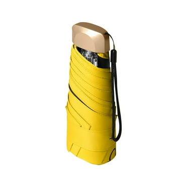 ZEELIY Umbrella Parasol Anti-Uv Black Coating Pocket Umbrella for Sun and Rain Outdoor Travel Umbrella