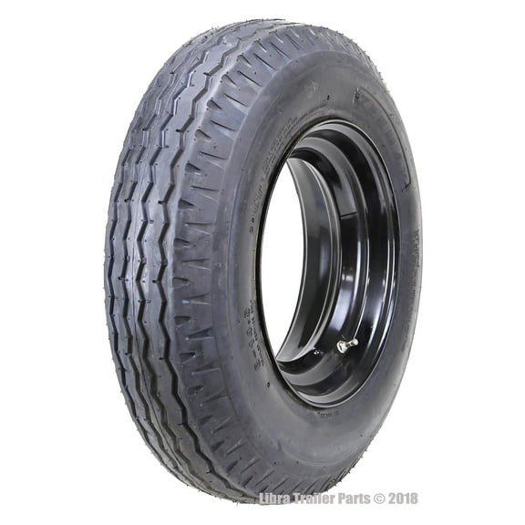 ZEEMAX Highway Trailer Tire Wheel Assembly 7-14.5 7x14.5 12-Ply LR F w/6x14.5 Rim, Set 1