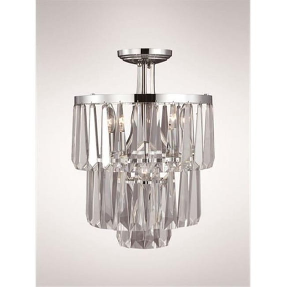 ZEEV SF50003-3-1-PN Raffinato Ceiling Pendant Lighting - Polished Nickel