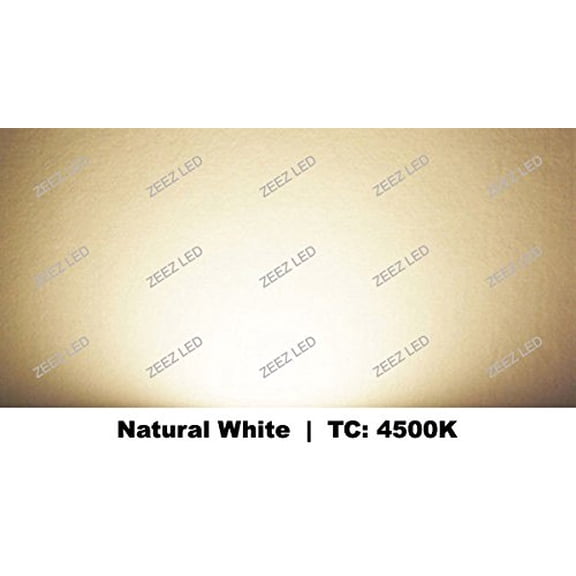 ZEEZ Lighting - 9W (OD 4.75" / ID 4") Natural White LED Recessed Panel Down Light Bulb Slim Lamp Fixture w/Junction Box ETL Listed - 4 Packs