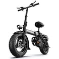thumbnail image 1 of ZEFIORA 1000W Foldable Electric Bike for Adults & Teens, 48V 7.8Ah Removable Battery, 35Mi Range, 14" Commuter Ebike with Single Disc, UL2849 Safe, 1 of 9