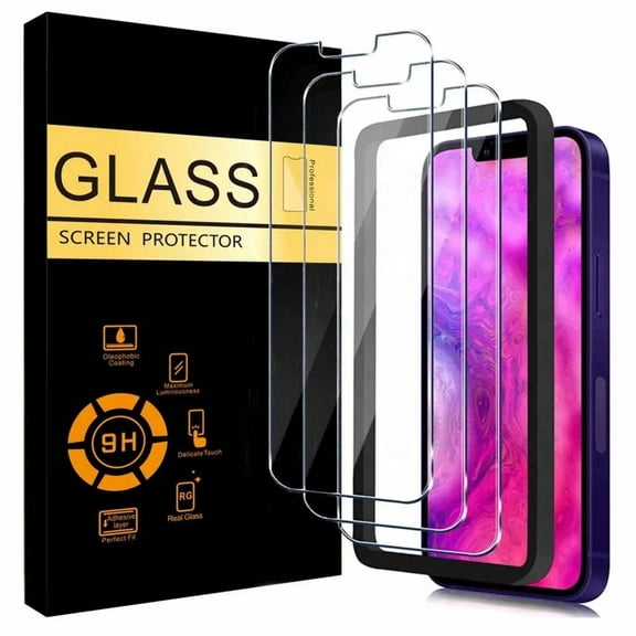 ZEGSY Tempered Glass Screen Protectors for iPhone 16 Pro 6.3 Inch, 9H Hardness, HD Clear, Easy Installation, 3 Pack