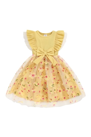 green emerald velvet dress Yellow Lamb Toddler Girls Yellow & Blue Floral Smocked Elise Dress – Best  Dressed Child