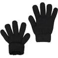 thumbnail image 1 of ZEHU Unisex Kids Toddler Magic Stretch Knit Warm Winter Gloves(S, Black), 1 of 2