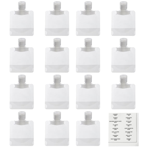 ZEHUANYU 1 Set of Essence Lotion Sub Bag Suction Mouth Lotion Sample Bag for Cosmetic