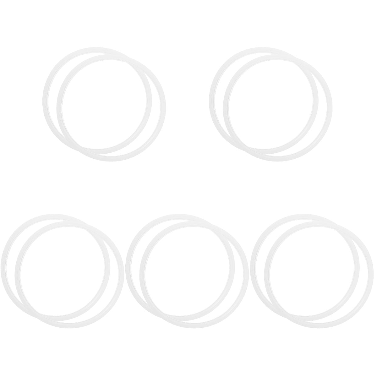 RENACLIPY Safe Silicone Pressure Cooker Gasket Easy to Clean and Install 10Pcs