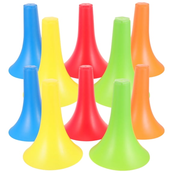 ZEHUANYU 10pcs Colorful Sports Use Cone Sturdy Football Game Cone Barricade Skating Road Cone for Training