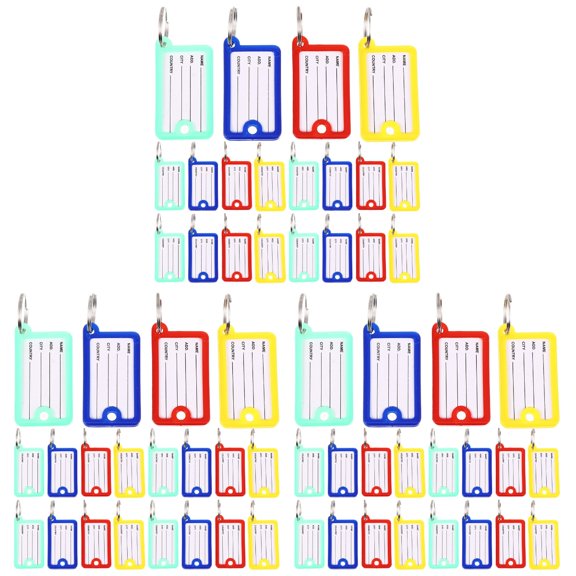 ZEHUANYU 120 Pcs Convenient Key Tags Portable Key Labels Compact Label Tags Luggage Supply