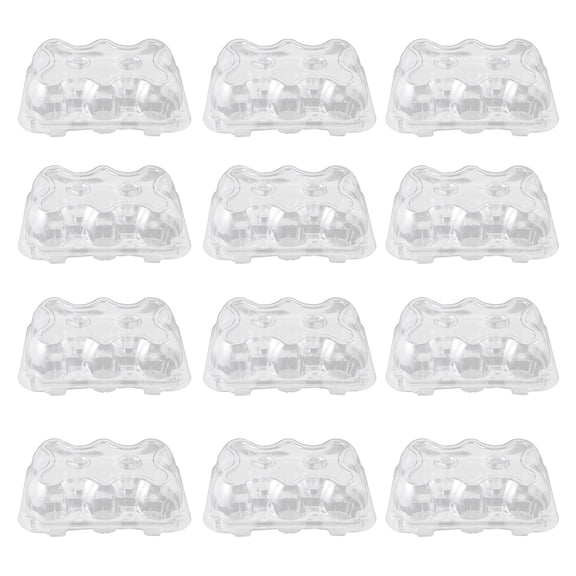 ZEHUANYU 15pcs Transparent Cupcake Wrapping Box Cupcake Package Exquisite Cake Container