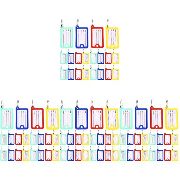 ZEHUANYU 160 Pcs Convenient Key Tags Portable Key Labels Compact Label Tags Luggage Supply