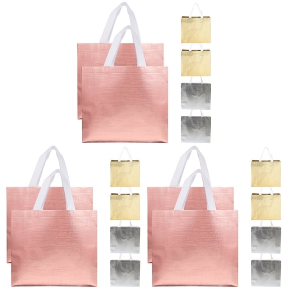 ZEHUANYU 18 Pcs Reusable Grocery Bags Daily Use Handheld Shopping Bags Delicate Gift Storage Bags