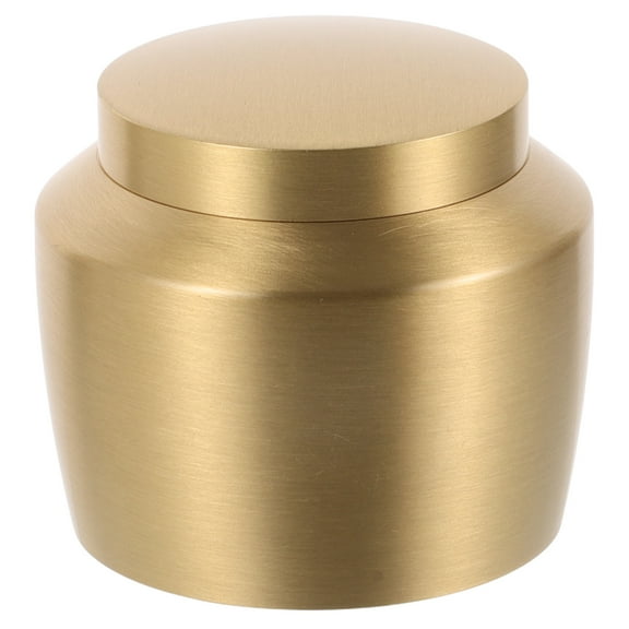 ZEHUANYU 1Pc Pure Copper Powder Pot Mini Tea Caddy Ointment Cans Tank-Shaped Can
