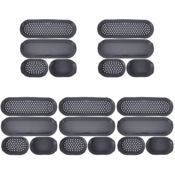 RENACLIPY Heat-Resistant Silicone Baking Pans Grey Multi-Function Non-Stick for Kitchen Use 20Pcs
