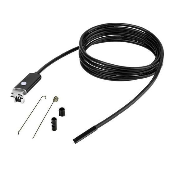 ZEHUANYU 2m 5.5mm 2-in-1 Waterproof 6-LED IP67 Waterproof Inspection Camera for Android Phones & PC (Black)