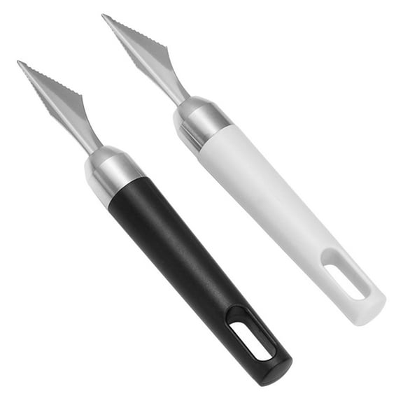ZEHUANYU 2pcs Stainless Steel Fruit Carving Fruits DIY Graver Food Craft Engraving Cutting Tool