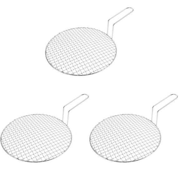 ZEHUANYU 3pcs Stainless Steel Grill Mesh Korean Grill Mesh Outdoor Grill Mesh Screen Household Grill Net