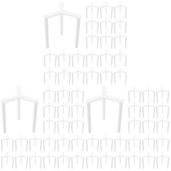 ZEHUANYU 600 Pcs Reusable Plastic Stands Pizza Serving Stands Tripod Stack Pizza Protectors for Takeaway