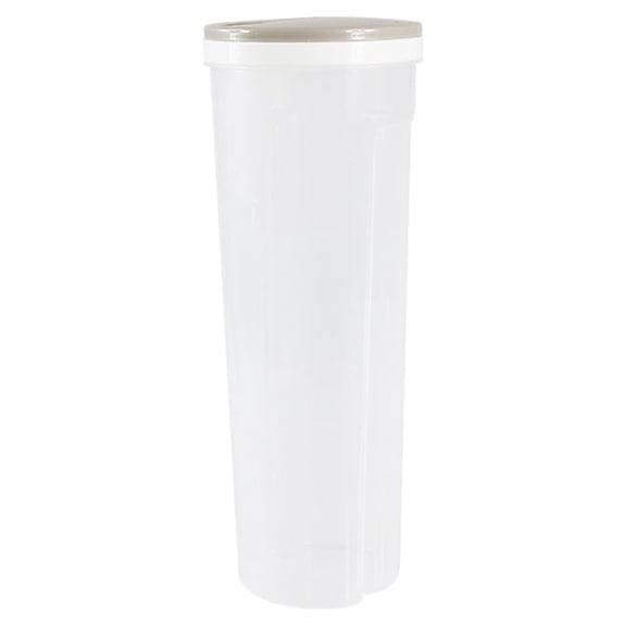 ZEHUANYU Multifunction Plastic Food Storage Spaghetti Noodles Container Clear Storage Box for Grain Cereal Oatmeal Nuts Beans (Khaki)