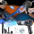 thumbnail image 1 of ZEIDO Cordless Vacuum Cleaner, Mini Handheld Vacuum, Electric Air Duster & Vacuum Cleaner 2 in 1 Rechargeable, Portable Vacuum Cleaner for Home, Office and Car Cleaning (Black), 1 of 9