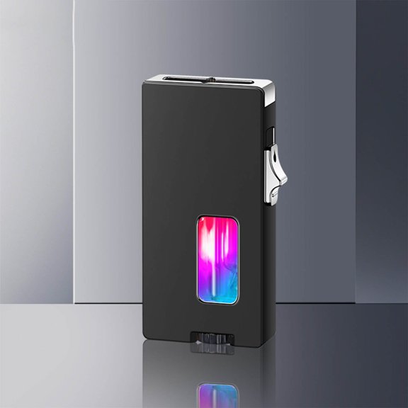 ZEIDO Extra Wide Flame Butane Lighters, Gravity Sensing Shake to Ignite, Adjustable Flame Size, USB-C Charging and Refillable Lighter with Safety Lock C