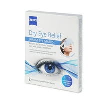 ZEISS Dry Eye Relief Warm Compress Heated Eye Masks, 2 Pack