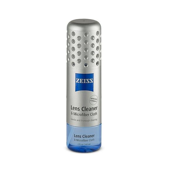 ZEISS Gentle and Thorough Cleaning Lens Cleaner Spray Kit to Wipe Glasses and Eyeglasses, Includes Microfiber Cloth, 2 fl oz