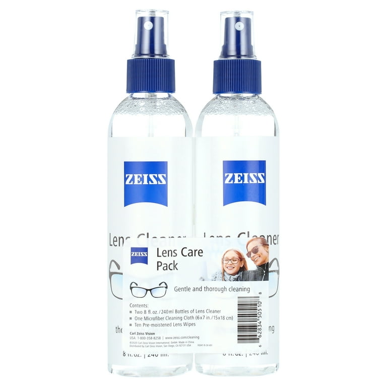 ZEISS Lens Cleaning Solution Kit, 8 fl oz 2 pk, Safe for All