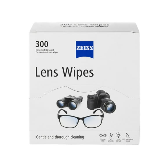 ZEISS Lens Cleaning Wipes, Pack of 300