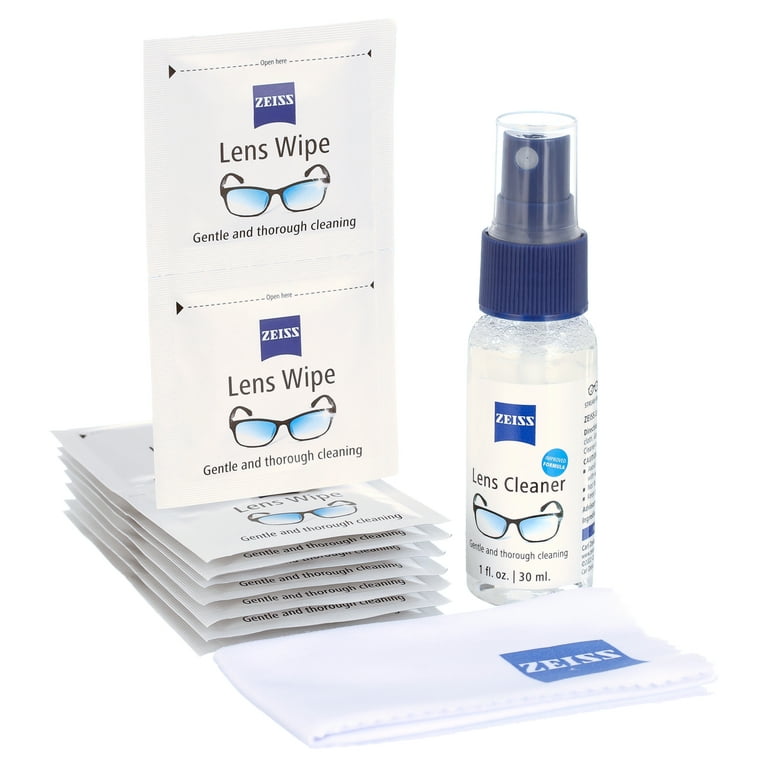 ZEISS Gentle and Thorough Cleaning Eyeglass Lens Cleaner Wipes, 100 Count