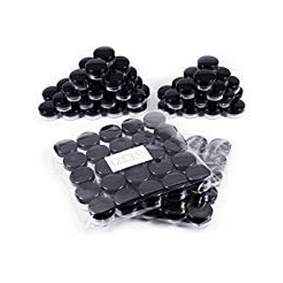 ZEJIA 3 Gram Sample Containers with Lids, 100 Count Tiny Sample Jars, 3ML Makeup Cosmetic Containers for Lip Balms, Lotion, Powder, Beauty Products(Black Lids)
